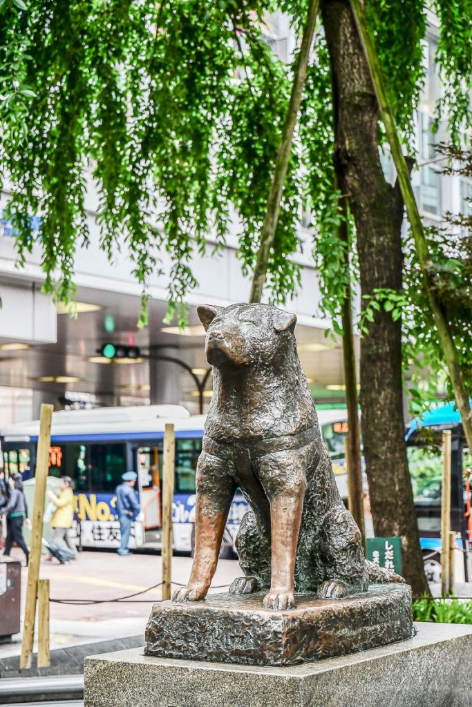 statue commémorative de Hachiko à Tokyo