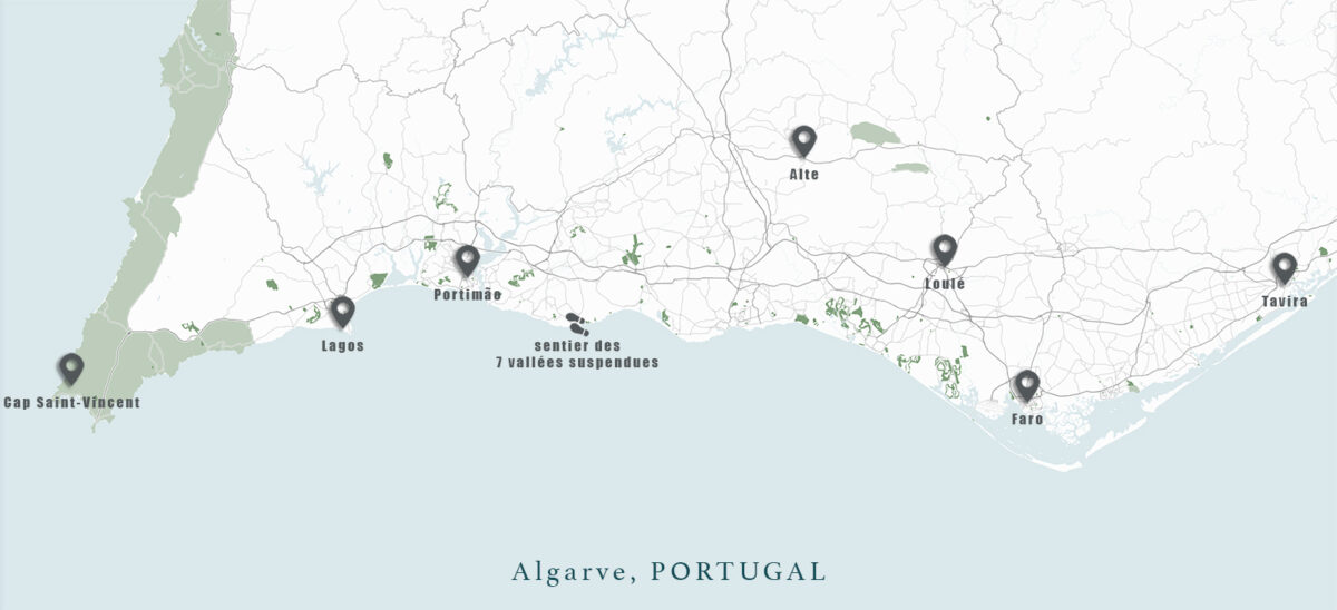 carte algarve portugal